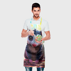 Фартук кулинарный Опоссум в лесу, цвет: 3D-принт — фото 2