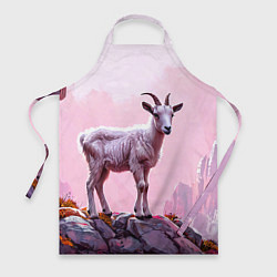 Фартук Козлик в розовом свете