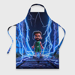 Фартук Браун Джейлен в разрядах молний