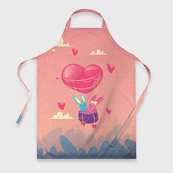 Фартук кулинарный Зайки на шаре, цвет: 3D-принт