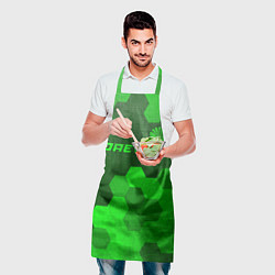 Фартук кулинарный Daewoo - green gradient посередине, цвет: 3D-принт — фото 2