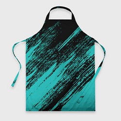 Фартук The color is black and light blue