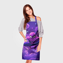 Фартук кулинарный Человек-паук на фоне облаков, цвет: 3D-принт — фото 2