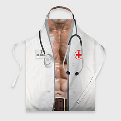 Фартук кулинарный Костюм доктора с накаченным телом, цвет: 3D-принт