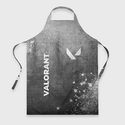 Фартук кулинарный Valorant - grey gradient вертикально, цвет: 3D-принт