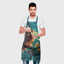 Фартук кулинарный Сова на фоне ночного неба, цвет: 3D-принт — фото 2