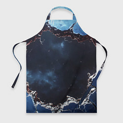 Фартук кулинарный Объемная дыра в стене текстура, цвет: 3D-принт