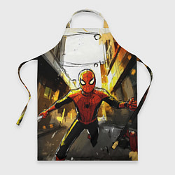 Фартук кулинарный Бегущий человек - паук, цвет: 3D-принт