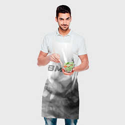 Фартук кулинарный BMW - white gradient посередине, цвет: 3D-принт — фото 2