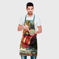 Фартук кулинарный Rolling Stones - sea rocks, цвет: 3D-принт — фото 2