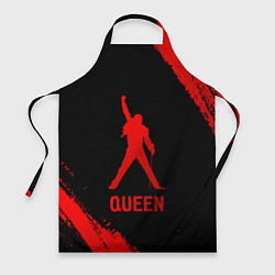 Фартук кулинарный Queen - red gradient, цвет: 3D-принт