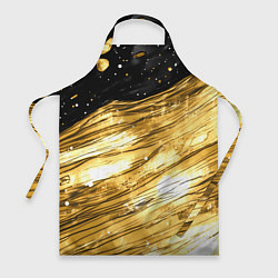Фартук кулинарный Золотой текстурный фон, цвет: 3D-принт