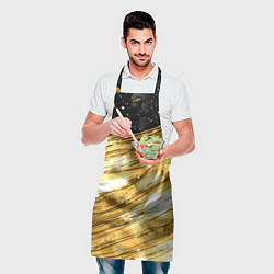 Фартук кулинарный Золотой текстурный фон, цвет: 3D-принт — фото 2