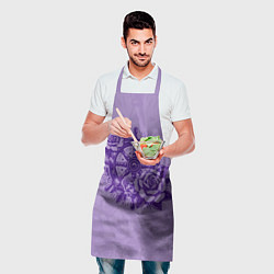 Фартук кулинарный Штурвал в розах, цвет: 3D-принт — фото 2