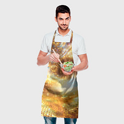 Фартук кулинарный Блестящая золотая текстура, цвет: 3D-принт — фото 2