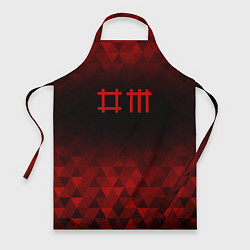 Фартук кулинарный Depeche Mode red poly, цвет: 3D-принт