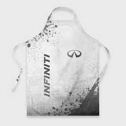 Фартук кулинарный Infiniti - white gradient вертикально, цвет: 3D-принт