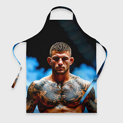 Фартук кулинарный Дастин Порье в дыму, цвет: 3D-принт