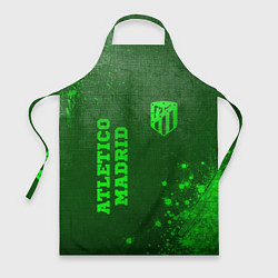 Фартук кулинарный Atletico Madrid - green gradient вертикально, цвет: 3D-принт