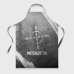 Фартук кулинарный Megadeth - grey gradient, цвет: 3D-принт