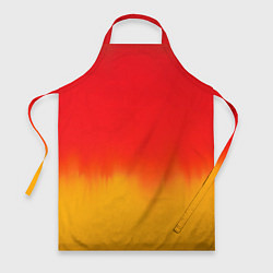 Фартук кулинарный Абстракция с красным и желтым, цвет: 3D-принт