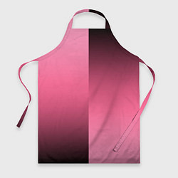 Фартук кулинарный Розовый с затемнением градиент пополам, цвет: 3D-принт