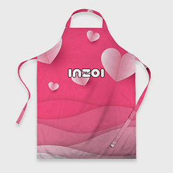 Фартук кулинарный Inzoi розовые сердечки, цвет: 3D-принт