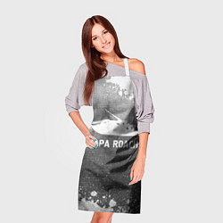 Фартук кулинарный Papa Roach - grey gradient, цвет: 3D-принт — фото 2