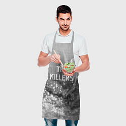 Фартук кулинарный The Killers - grey gradient посередине, цвет: 3D-принт — фото 2