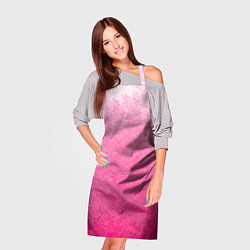 Фартук кулинарный Розовый градиент с узором, цвет: 3D-принт — фото 2