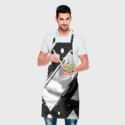 Фартук кулинарный Color black white, цвет: 3D-принт — фото 2
