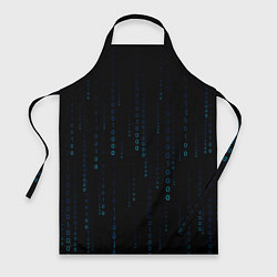 Фартук кулинарный Color black blue, цвет: 3D-принт