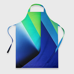 Фартук кулинарный Color blue green, цвет: 3D-принт
