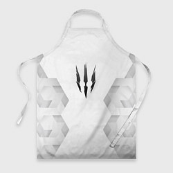 Фартук кулинарный The Witcher white poly, цвет: 3D-принт