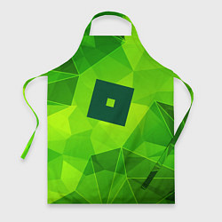 Фартук кулинарный Roblox green poly, цвет: 3D-принт