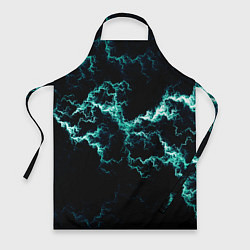 Фартук кулинарный Lightning light blue glow, цвет: 3D-принт
