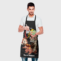 Фартук кулинарный Чип и Дейл - rescue rangers, цвет: 3D-принт — фото 2