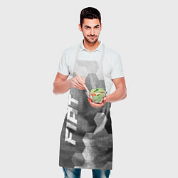 Фартук кулинарный Fiat - grey gradient вертикально, цвет: 3D-принт — фото 2