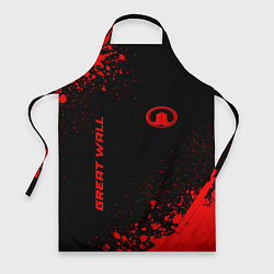 Фартук кулинарный Great Wall - red gradient вертикально, цвет: 3D-принт