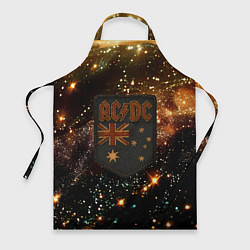Фартук кулинарный ACDC в стиле нашивки, цвет: 3D-принт