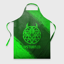 Фартук кулинарный Disturbed - green gradient, цвет: 3D-принт