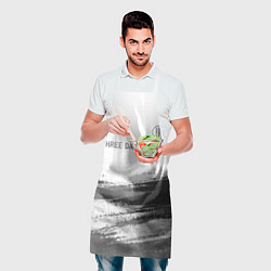 Фартук кулинарный Three Days Grace - white gradient посередине, цвет: 3D-принт — фото 2