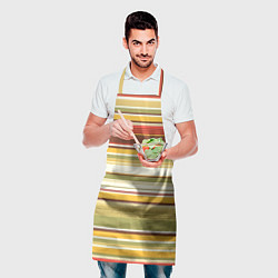 Фартук кулинарный Горизонтальные полосы, цвет: 3D-принт — фото 2