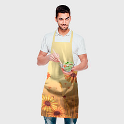 Фартук кулинарный Цветы на закате, цвет: 3D-принт — фото 2
