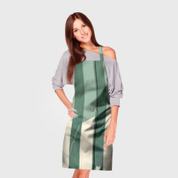 Фартук кулинарный Зеленые полосы, цвет: 3D-принт — фото 2