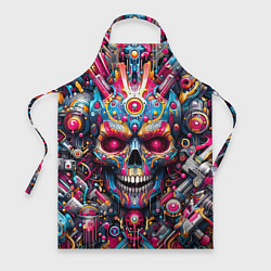 Фартук Art cyber skull - ai art fantasy