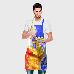 Фартук кулинарный Doom битва огня, цвет: 3D-принт — фото 2
