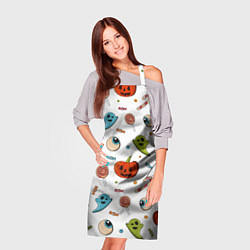 Фартук кулинарный Halloween pumpkin show, цвет: 3D-принт — фото 2