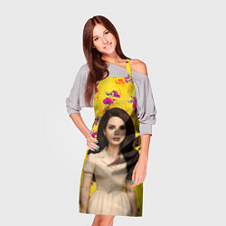 Фартук кулинарный Lana Del Rey образ куклы, цвет: 3D-принт — фото 2