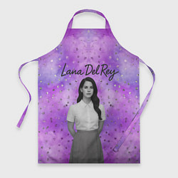 Фартук кулинарный Lana Del Rey в черно-белом, цвет: 3D-принт